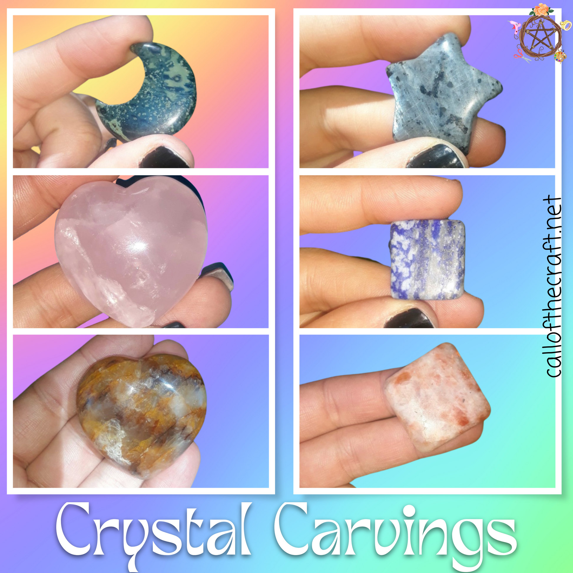 Assorted Crystal Carvings - The Call of the Craft