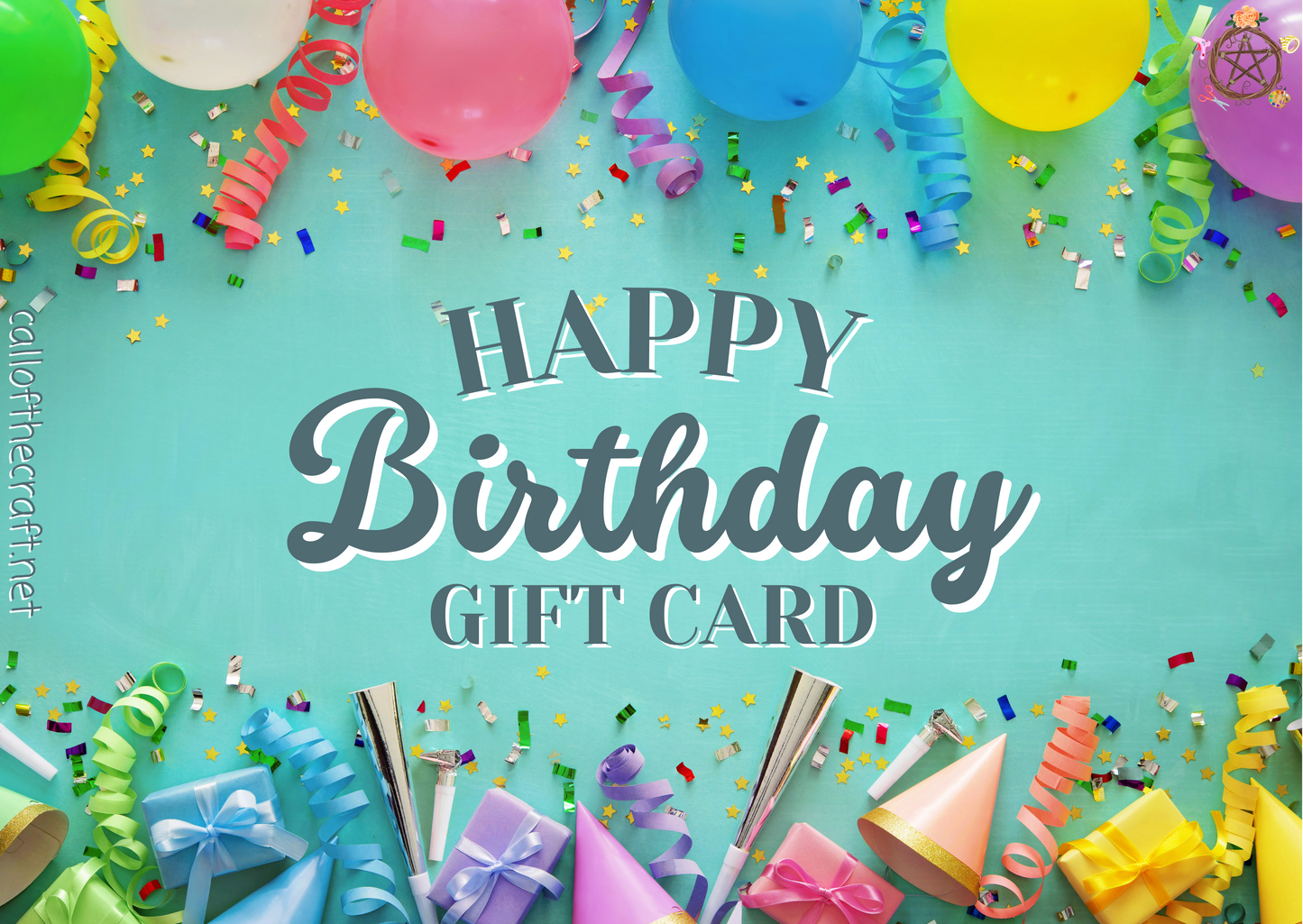 Happy Birthday Confetti Gift Card - The Call of the Craft