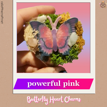 Butterfly Charms, Powerful Pink - The Call of the Craft