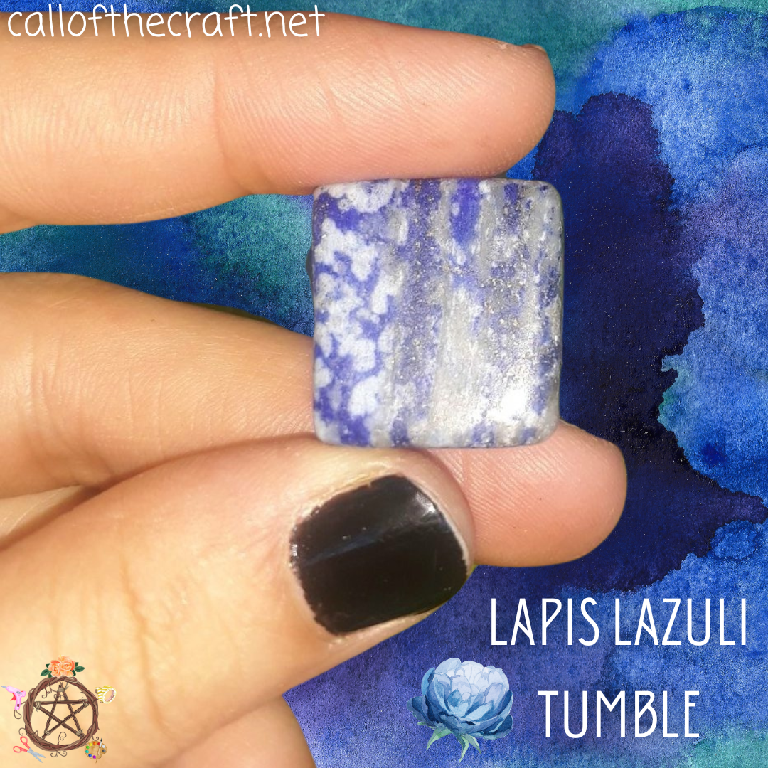 Crystal Carvings, Lapis Lazuli Tumble - The Call of the Craft